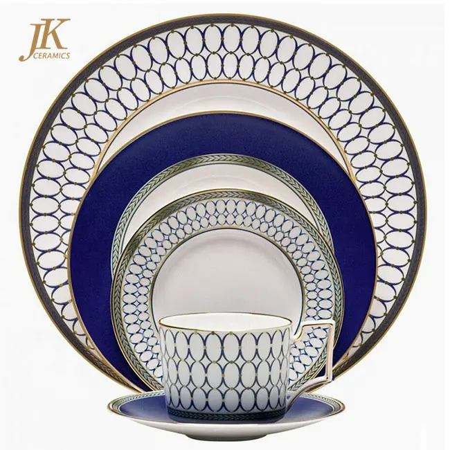 Modern luxury decorative dinnerware dinner set with high quality