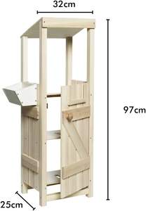 อุปกรณ์เสริมสำหรับงานอดิเรกม้าแท่งไม้บ้านม้าน้ำหนักเบาโครงสร้างไม้ที่มั่นคงสำหรับม้าแทง<span class=keywords><strong>2</strong></span>ตัว - Product Image 2