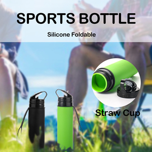 Customized Promotional Multi-Color <b>Silicone</b> Collapsible Water Bottle Outdoor Camping and Travel Food Grade <b>Silicone</b> Cup - Product Image 2