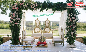Juego de Sillas de Boda Doradas Modernas de Diseño Reciente, Color y Tamaño Personalizados, Sillas de Boda de Madera, Diseño Portátil DSTEXPORTS - Product Image 3