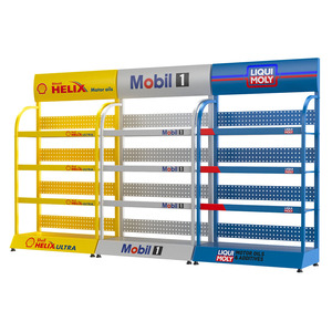 Tùy Chỉnh Sàn Kim Loại Thường Vụ Dầu Hiển Thị Giá Đa-Tầng Dầu Bôi Trơn Dầu Hiển Thị Kệ Động Cơ Dầu Hiển Thị Giá - Product Image 4