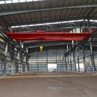 Pont roulant à crochet Wanlong QD Type 10-20T contrôlé par PLC avec moteur, portée de 19,5 m et hauteur de levage de 16 m