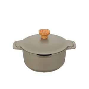 Pots de soupe en <span class=keywords><strong>aluminium</strong></span> coulé de Style classique Points Induction Fond Matière Couleur Céramique Revêtement antiadhésif Métal Non toxique - Product Image 1