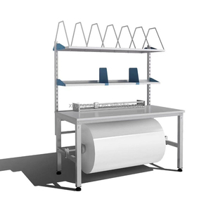 Station de travail multifonctionnelle avec cadre en <span class=keywords><strong>bois</strong></span> durable, distributeur de film à bulles et étagère de rangement - Product Image 1