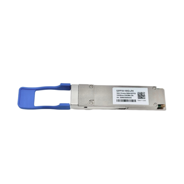 QSFP28-100G-LR4 optical module CWDM 4 100G rate, 1310nm wavelength single mode dual fiber LC interface