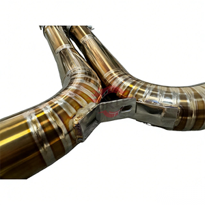 Sistema de Escape Catback de Aleación de Titanio Vortex de Alto Rendimiento con Acabado Azul Quemado de 1.2 mm de Espesor para Audi RS6 RS7 C8 4.0T - Product Image 4