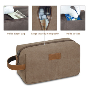 Trousse de Toilette de Voyage Multifonctionnelle en Toile avec Logo Personnalisé, pour Hommes, Trousse de Rasage Suspendue UK0506 - Product Image 3