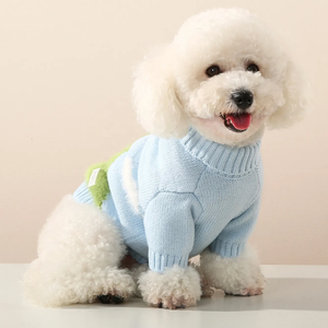 Suéter para <span class=keywords><strong>Perro</strong></span> con Diseño de Nubes de <span class=keywords><strong>Montaña</strong></span>, <span class=keywords><strong>Abrigo</strong></span> Cálido de Invierno para Cachorros, Tejido de Punto, Cuello Alto, para Perros Pequeños y Gatos - Product Image 4