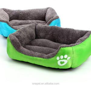 Cama para perros pequeños de diseño de lujo Rectángulo ultrasuave con patrón de animales Material de PP impermeable y lavable - Product Image 5