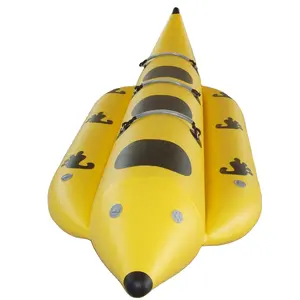 Vendita calda di alta qualità 0.9mm materiale PVC gonfiabile Banana Boat telone gonfiabile tubo trainabile prezzo a buon mercato gommone