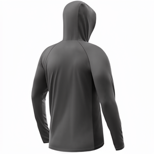 Sudadera con Capucha de Pesca Personalizada con Logotipo, Impresa en Serigrafía sobre Spandex/Poliéster, con Máscara Facial, Manga Larga, Secado Rápido, Transpirable, UPF 50 - Product Image 1