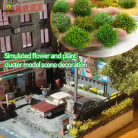 Arbusto y hierba en miniatura para arquitectura, diseño de construcción artesanal DIY, nuevo modelo de Color