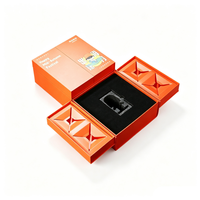 Boîte cadeau de luxe à double porte pliante avec design à rabat, adaptée aux boîtes de parfum, aux cosmétiques, aux boîtes cadeaux de Noël