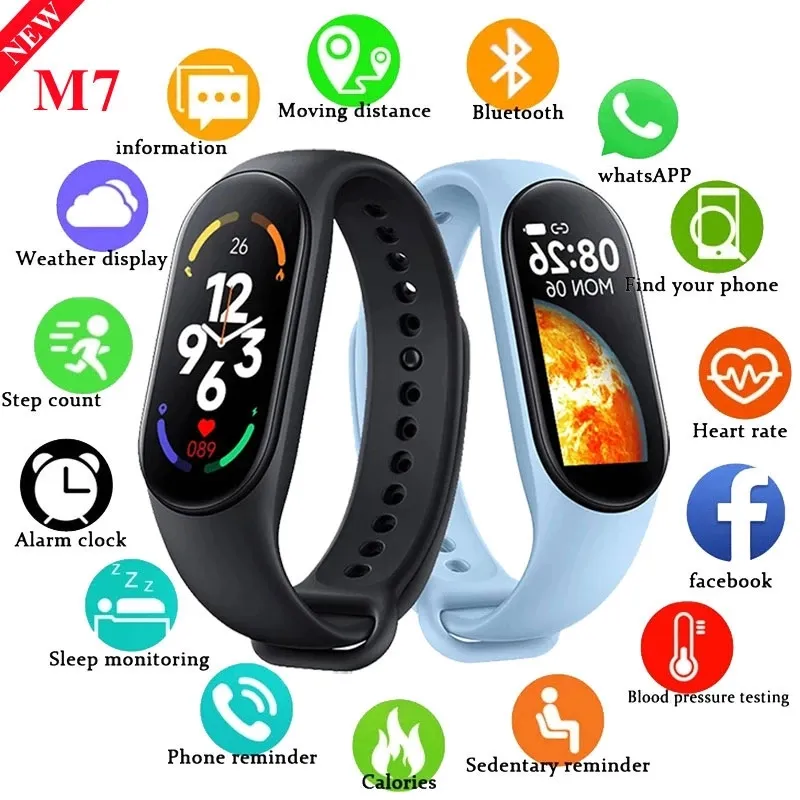 Il più nuovo Smart Band M7 Blood Oxygen Fitness Tracker Music Control M7 M6 M5 Smart Bracelet