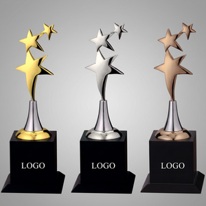 Trofeo estrella premium con acabado pulido y elegante. Trofeo de reconocimiento metálico con diseño atractivo para premios por logros. - Product Image 1