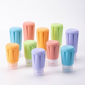 Bouteilles de voyage en silicone, contenants compressibles en silicone, tube de shampoing, bouteille cosmétique en silicone, tube - Product Image 1