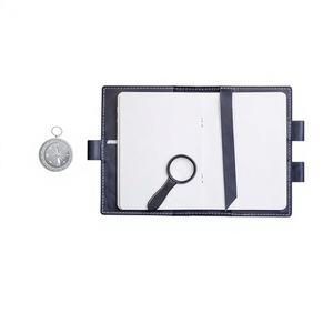 Protège-cahier et organiseur A5 en cuir véritable de luxe rechargeable pour le bureau et les voyages LNBC-0101 - Product Image 1