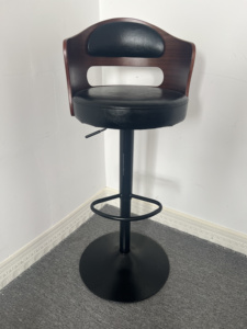 Tabourets de <span class=keywords><strong>bar</strong></span> de luxe simples et modernes, chaises de <span class=keywords><strong>bar</strong></span> pivotantes à dossier haut et réglable en <span class=keywords><strong>bois</strong></span>, chaises de <span class=keywords><strong>bar</strong></span> confortables à dossier bas - Product Image 3