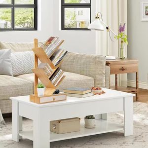 Floor-<b>standing</b> bookshelf, <b>tree</b>-shaped small bookcase for home use, living room, simple design, multi-layer storage for - Product Image 3