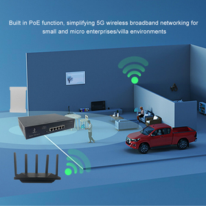 Premium Gigabit PoE Router Powerful Enhanced Captive Portal 5G WiFi <strong>5</strong> Ports POE Switch Ideal For Office <strong>Networking</strong> - Product Image 5