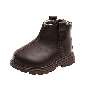 Children Girls Korean British Style Winter Autumn Soft Bottom Anti-slip Kids Girl <b>Ankle</b> Boots - Product Image 5