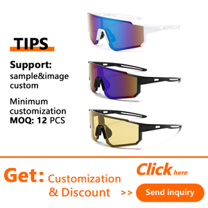 Lunettes de soleil de sport surdimensionnées haut de gamme pour le cyclisme, la randonnée, les aventures en <span class=keywords><strong>montagne</strong></span>, résistantes au vent, protection UV400 - Product Image 2
