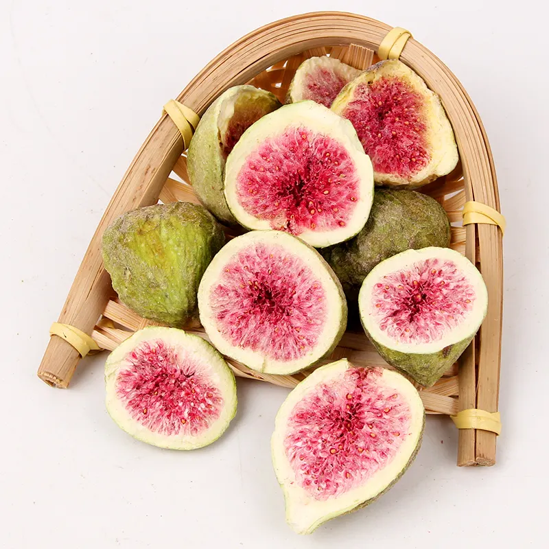 2024 New High Quality Edible Fruits Freeze Factory Supply Frozen Dried Fig Slice FD Fig Fruit Snack