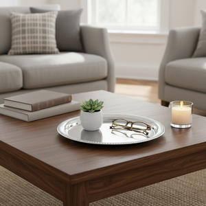 Vassoio Decorativo con Bordo Decorato Diametro 230 mm - Product Image 3