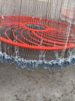Filet de pêche tressé en nylon enduit de 60 cm de diamètre, ligne Wilderness, entièrement fait main, pour lancer de disques volants