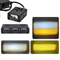 Dream Parts 2 Piezas Nuevas Luces Auxiliares LED para Coche, Focos de Rejilla con 4 Lentes, Luces de Trabajo Antiniebla DRL para Camiones Todoterreno DC12-36V 60W