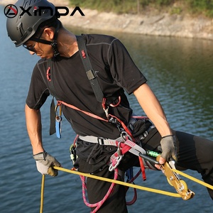 XINDA CE UIAA moda certificada confortável meio corpo segurança arnês para escalada espeleologia canyoning