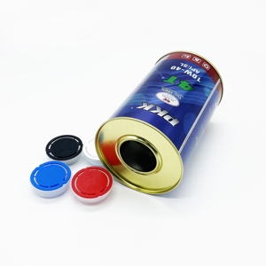 Bidons rectangulaires en fer blanc de 1L pour huile moteur, vente en gros d'usine - Product Image 2
