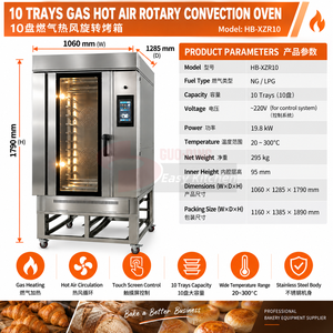 CE Certified 10 16 Trays Gas Industrial Rotary <b>Oven</b> for Bakery Bread Baking Rotary Convection <b>Oven</b> <b>Rack</b> <b>Oven</b> Based on Model Gas - Product Image 6