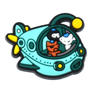 Nuevo diseño, venta directa de fábrica, accesorios para zapatos de dibujos animados de arcoíris, encantos para zapatos, venta al por mayor, zapatos de PVC a granel, Octonautas para sandalia - Product Image 3