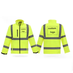 Светоотражающие зимние куртки для велоспорта, Мужская Рабочая парка, мужские защитные куртки, светоотражающие