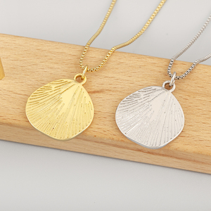 QIKU New Trendy Irregular Geometric Copper Charm Anhänger Halskette 2 Farben Wahl für Frauen Männer Mode Vielseitige Schmuck geschenke - Product Image 6