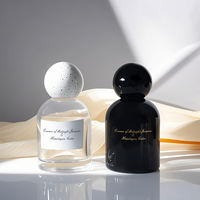 Flacons de parfum de présentation de 50 ml de qualité supérieure en gros, aspect céramique blanc élégant, récipient pour parfum