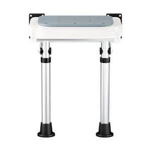 Chaise de douche murale pliable en aluminium robuste Banc de sécurité pour salle de bain pour personnes âgées handicapées Utilisation médicale à l'hôpital Mateside - Product Image 3
