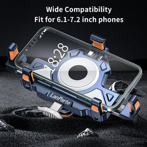 Soporte de teléfono de motocicleta de Metal antideslizante duradero 2025, montaje de espejo retrovisor, montaje de teléfono de bicicleta de Motor - Product Image 4