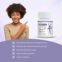 Yoni Pops OEM, poudre naturelle biologique à base de plantes, vente en gros, détox vaginale, capsules gynécologiques, suppositoires à l'acide borique, vagin