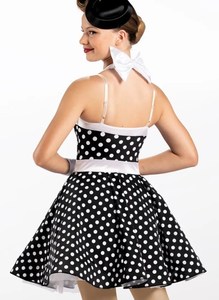 <span class=keywords><strong>Ropa</strong></span> de baile moderno <span class=keywords><strong>para</strong></span> mujer, traje de actuación <span class=keywords><strong>para</strong></span> adultos latinos de lunares, traje de escenario - Product Image 2