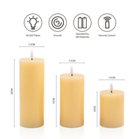 Velas LED sin Llama con Control Remoto y Temporizador, a Pilas, para Decoración del Hogar y Bodas, en Oferta, con Tamaño y Color Personalizables