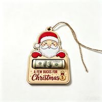 Porte-argent en bois MM pour Noël, porte-cartes cadeaux, idéal pour les fêtes, cadeaux de Noël, vente en gros d'usine
