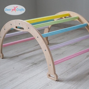 Jeux d'intérieur de haute qualité <span class=keywords><strong>pour</strong></span> bébés, arc-<span class=keywords><strong>en</strong></span>-ciel, <span class=keywords><strong>en</strong></span> <span class=keywords><strong>bois</strong></span>, escalade, DK08325 - Product Image 3