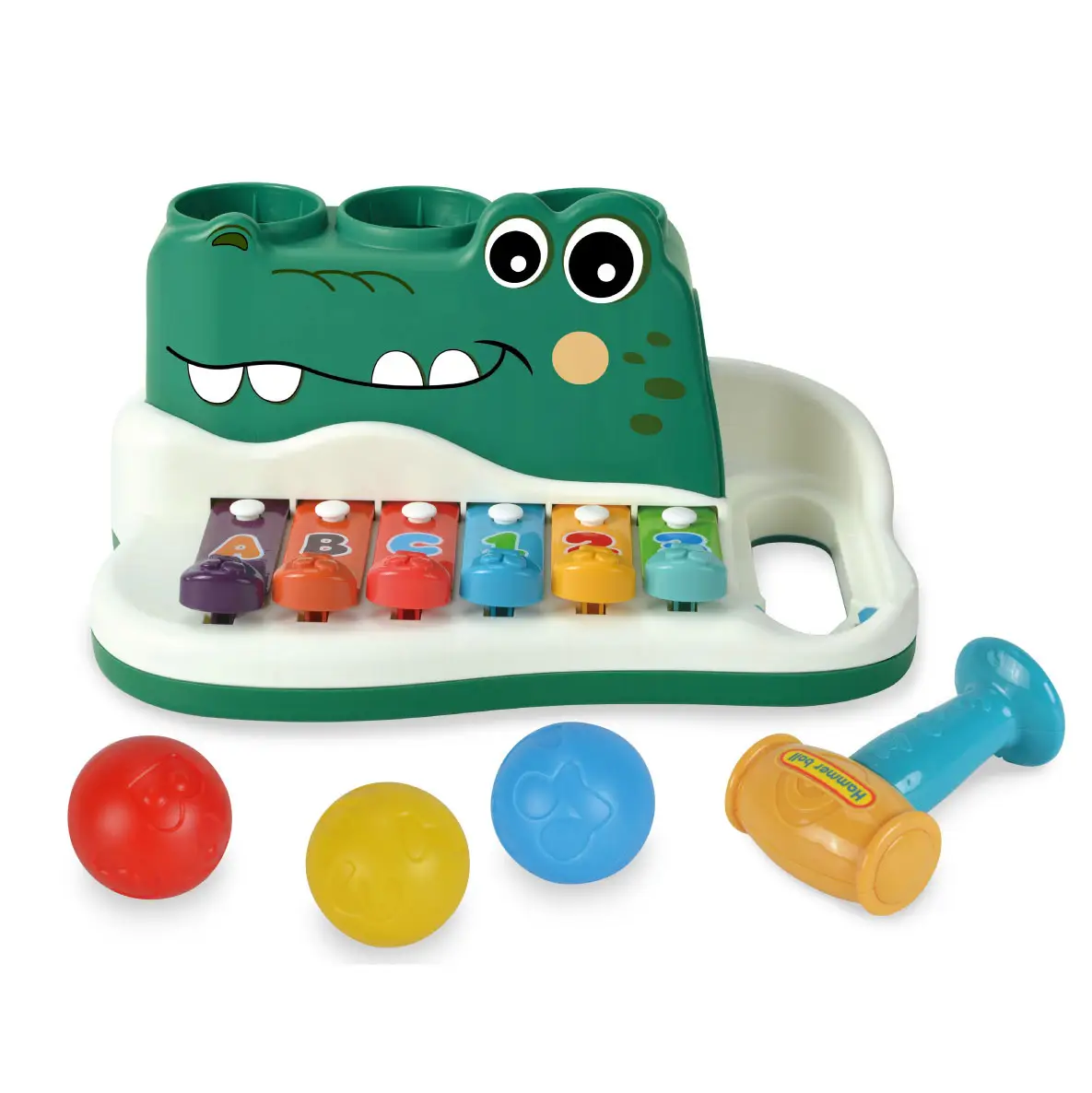 Drukke Bord Puzzel Hameren Beukende Speelgoed Kinderhand Spelen Montessori Speelgoed Onderwijs Nieuwe Leuke Klopbal Krokodillenmuziek