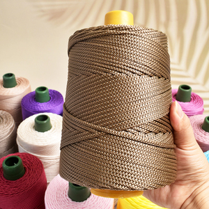 Bán Buôn 250 Gams Macrame Dây DIY Thủ Công Mỹ Nghệ <span class=keywords><strong>Polyester</strong></span> Chuỗi Sợi Cho Đan Crochet-Cho Túi Xách Hàng May Mặc Giày - Product Image 1