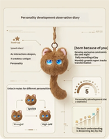 Juguete de Peluche Inteligente con WiFi, Interactivo por Voz con IA, de Algodón PP, para Aliviar el Estrés, para Niños y Adultos, con Función de Cuentos y Actualización Emocional para el Hogar