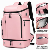 Tas Ransel Bisnis Pria Anti Air dengan Pengisian Daya USB, Anti Maling, dan Kantong Terpisah untuk Barang Basah dan Kering, Dilengkapi Insulasi untuk Perjalanan Bisnis