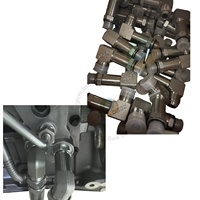 Pièces de moteur ZCEC 6B5.9 QSB6.7 ADAPTATEUR COTÉ MÂLE 53641813863948 Adaptateur de filtre à huile 90 °   Raccord coudé à 90 degrés pour filtre à huile