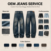 Jean en denim délavé style streetwear décontracté pour homme ; Nouvelle collection 2026 coupe droite tendance et cool
